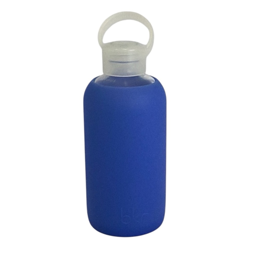 🦄 BKR Glass Water Bottle with Blue Silicone Sleeve